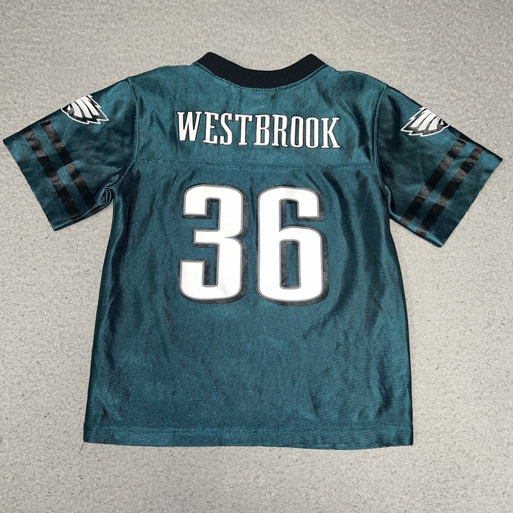 Philadelphia Eagles Brian Westbrook Jersey Youth XS Green #36 NFL Team Apparel